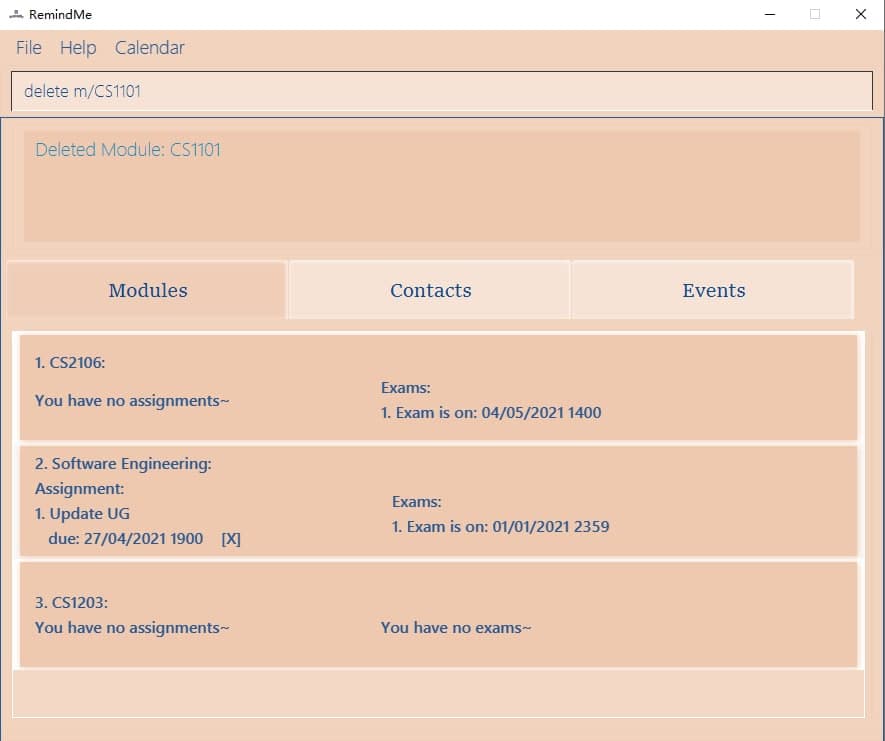 Delete Module Example